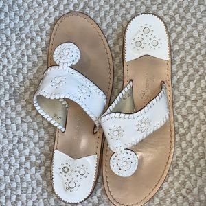 White Jack Rogers Sandals